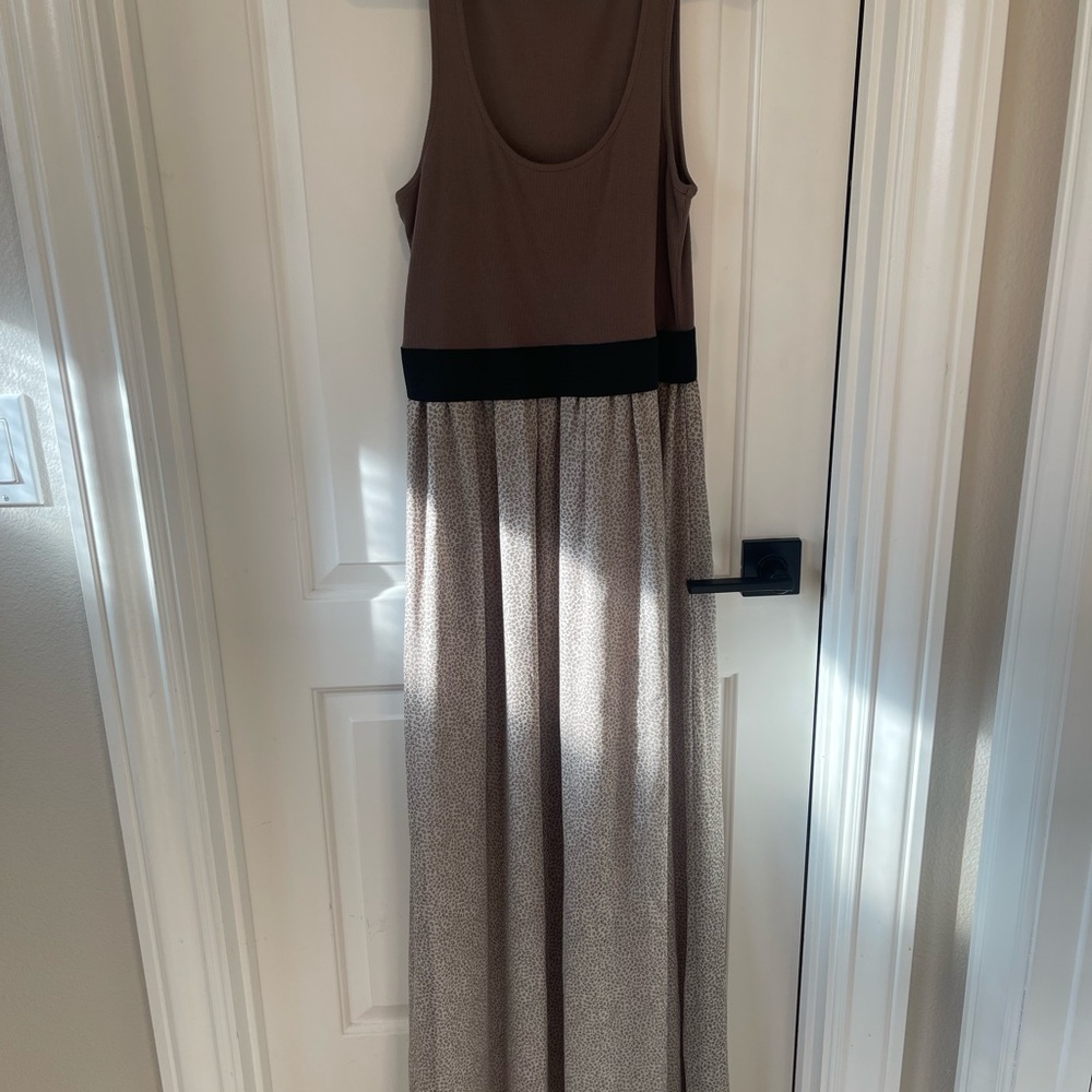 Armani Exchange Ribbed Brown Top
